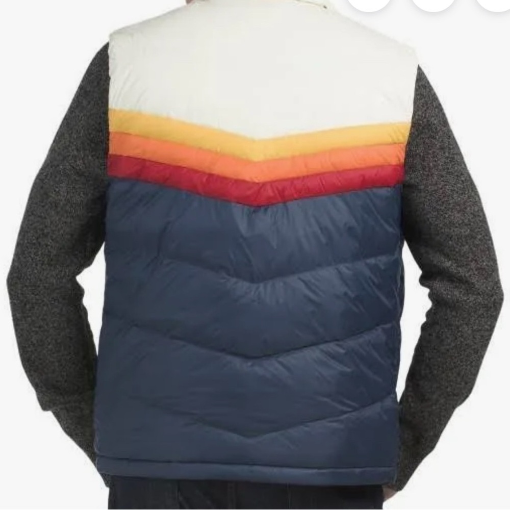 Marine Layer Colorful Chevron Puffer Vest